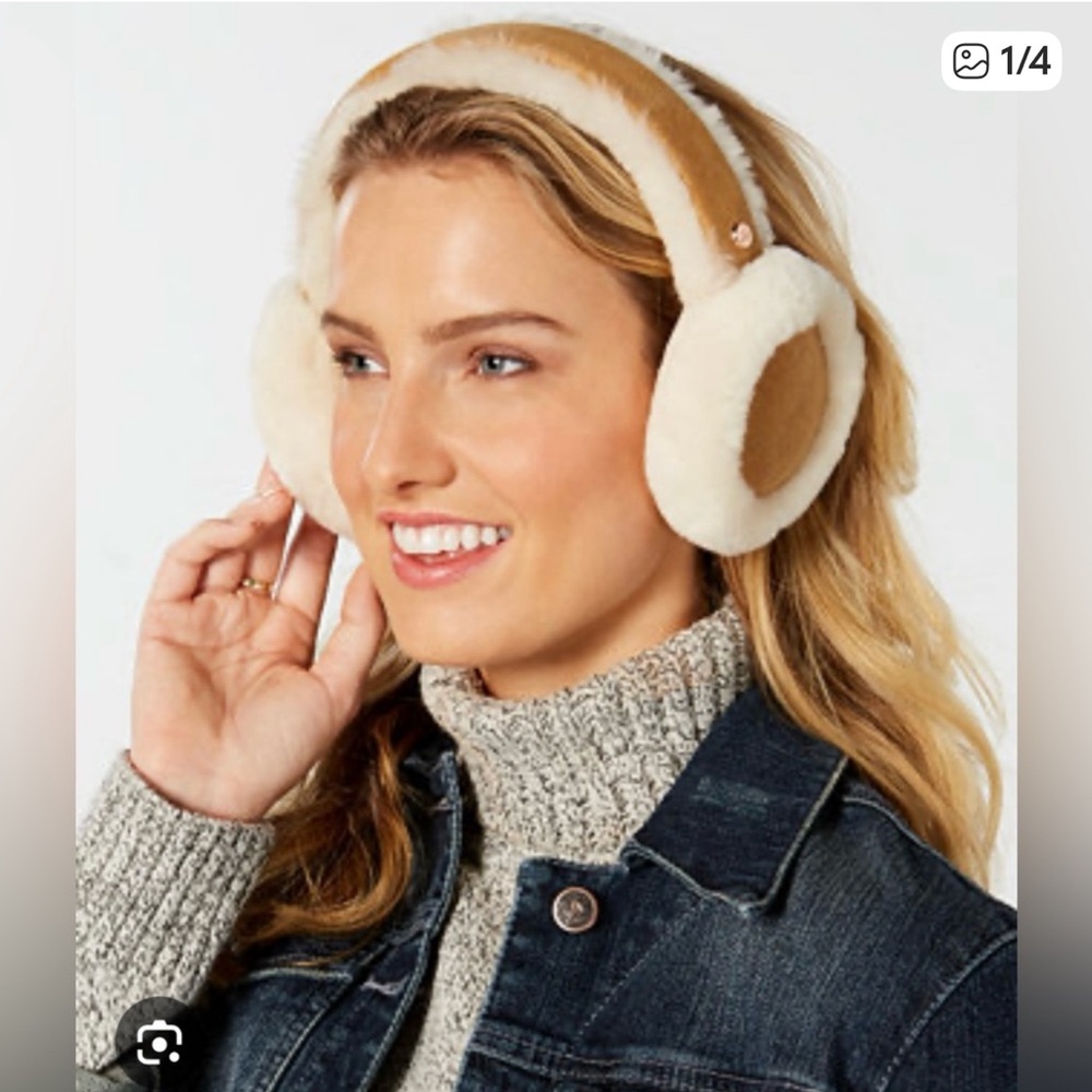 UGG Cream and Brown Ear Muffs